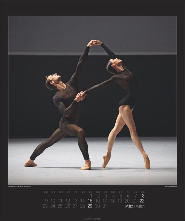 Actual product image Stuttgarter Ballett Kalender 2026 (46 x 55 cm, Hardcover, German, English)