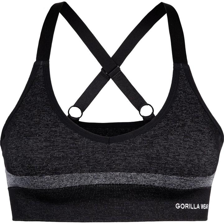 Gorilla Wear Selah Seamless Sports Bra - schwarz (M, L)