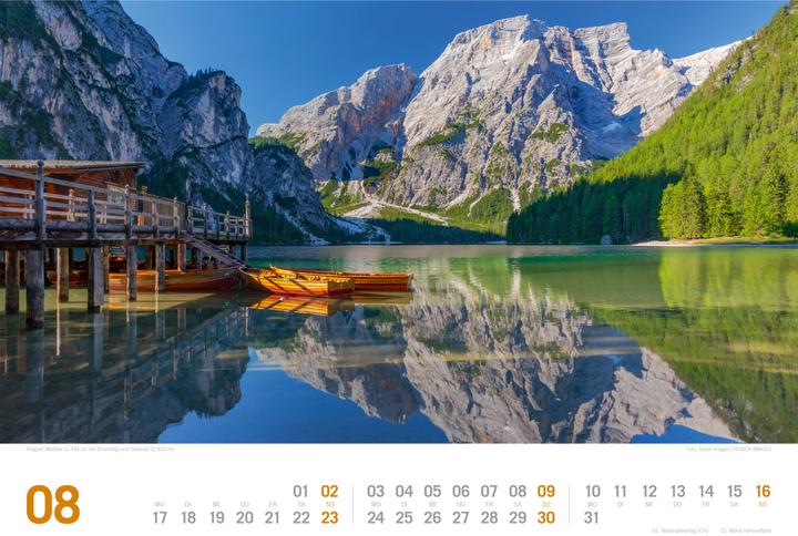 Produktbild Südtirol - von Bozen bis zu den drei Zinnen - ReiseLust Kalender 2026 (45 x 33 cm, Harter Einband, Deutsch)