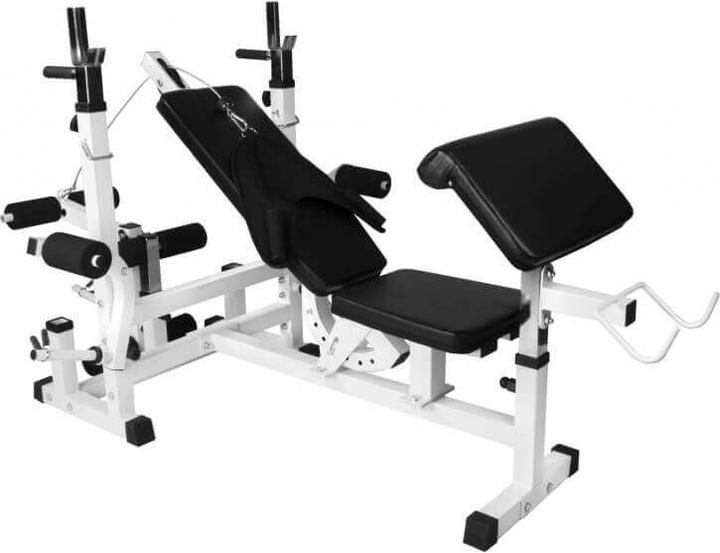 Produktbild Gorilla Sports Hantelbank Kraftstation & Langhantelset