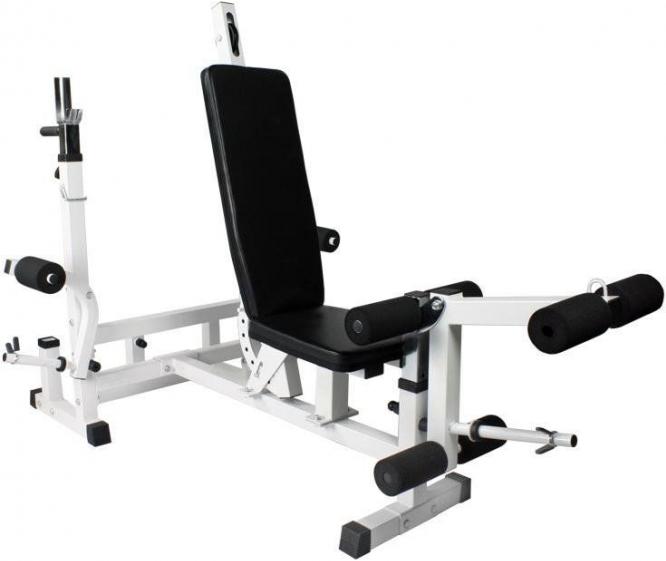 Produktbild Gorilla Sports Hantelbank Kraftstation & Langhantelset