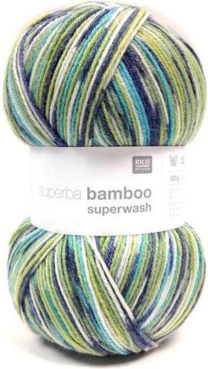 Actual product image Rico Design Wool Bamboo for socks 4-thread, 100 g, Green (420 m)