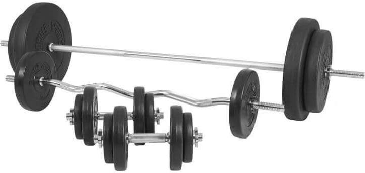 Image du produit Gorilla Sports Hantelbank mit Ablage und Hantelset