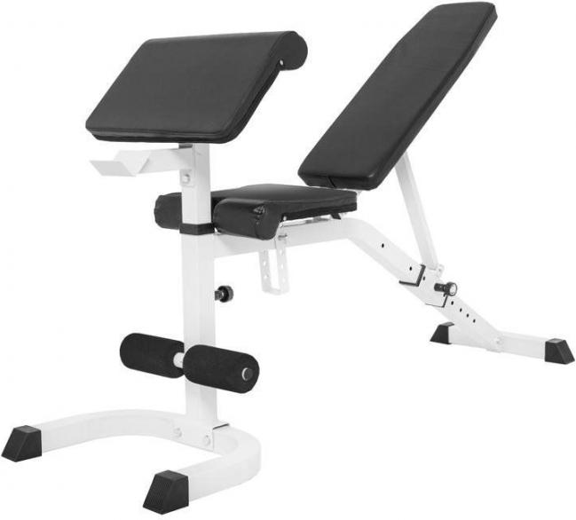 Produktbild Gorilla Sports Hantelbank mit separater Ablage