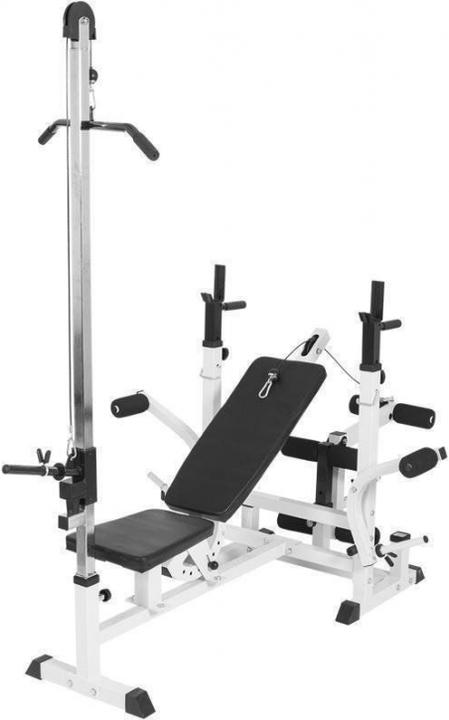 Actual product image Gorilla Sports Lat pull tower for weight bench universal