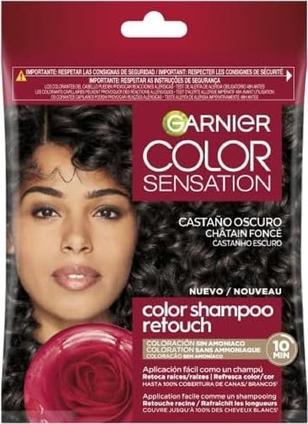 Garnier Color Shampoo Retouch Semi-Permanent Dunkelbraun (Flüssiges Shampoo)