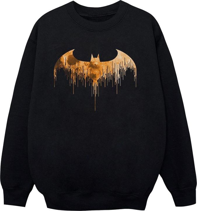 Jungen Batman Arkham Knight Halloween Mond Logo Füllung Sweatshirt (152, 158)