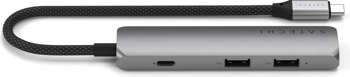 Actual product image Satechi Slim 4 Multiport Hub Space Grey (USB-C, 4 Ports)