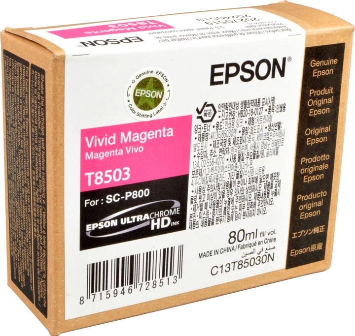 Actual product image Epson T8503 UltraChrome HD Vivid (M)