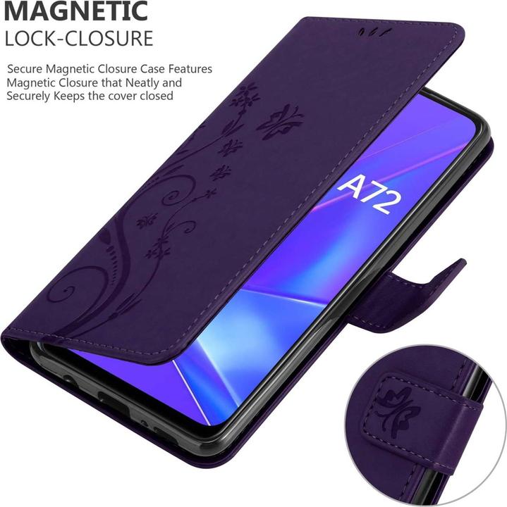 Image du produit Cadorabo Coque pour Oppo A72 pour Fleur Book (Oppo A72)