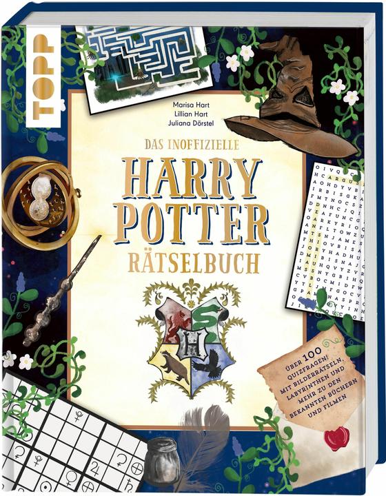 Produktbild Das inoffizielle Harry Potter-Rätselbuch. Über 100 Quizfragen, Bilderrätsel, Labyrinthe und mehr zu (Deutsch, Marisa Hart, Lillian Hart, Juliana Dörstel, 2024)