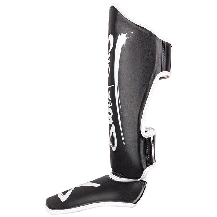 Actual product image 8Weapons Shin Guards, Kids, Unlimited 2.0, black-white, S/M (S, M)