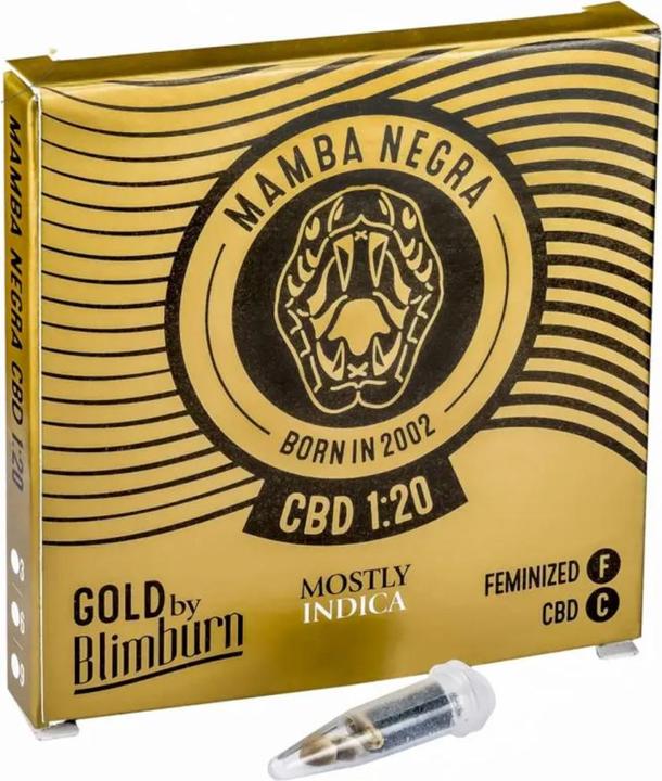 Image du produit JYM's BlimBurn Seeds Mamba Negra Fem. CBG 3Pcs (Graines de plantes)