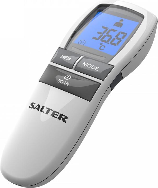 Salter TE-250-EU Digitales Fieberthermometer Fernabtastthermometer Grau, Weiss Universal Tasten (Berührungslos)
