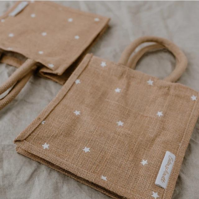 Produktbild Eulenschnitt Mini Jute Shopper Sterne im 2er Set - von