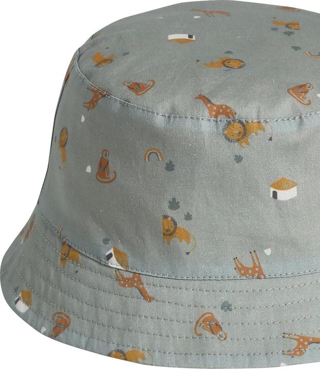 Image du produit Vertbaudet Chapeau de soleil réversible bébé garçon avec animaux (37, 43)