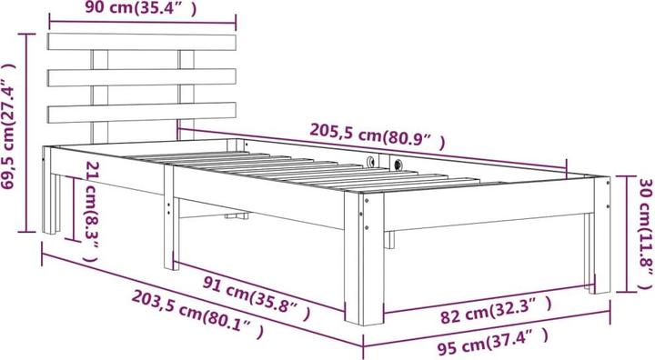 Actual product image VidaXL Swana (90 x 200 cm)