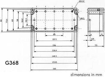 Image du produit Velleman Boîtier ABS étanche G368 (Boîtier)