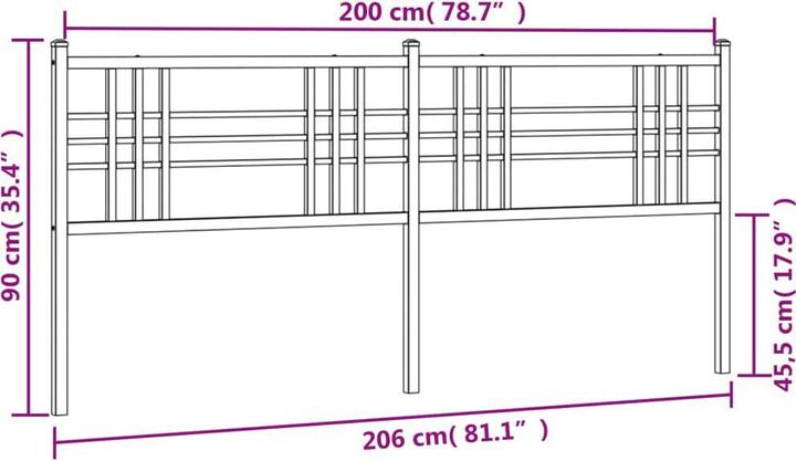Actual product image VidaXL Karen (206 x 3 x 90 cm)