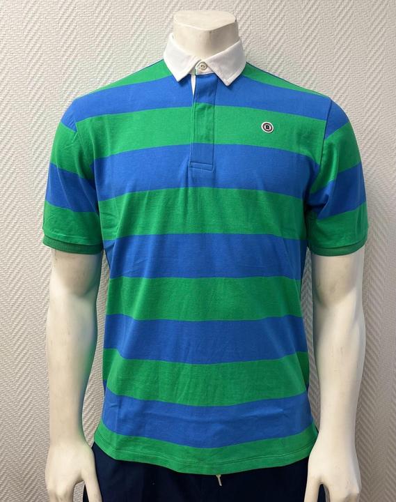 Serge Blanco gestreiftes poloshirt (XXL)