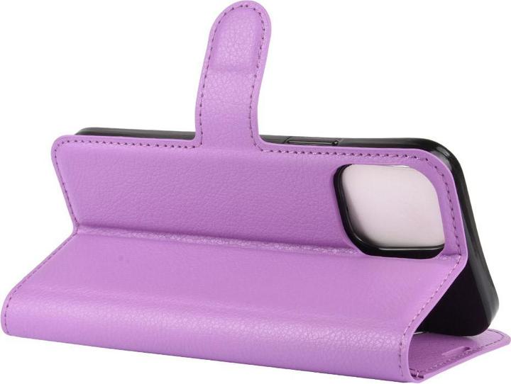 Produktbild Cover-Discount iPhone 12 / 12 Pro - Leder Etui Hülle violett (Apple iPhone 12, Apple iPhone 12 Pro)