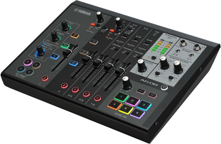 Immagine prodotto Yamaha AG08 Mixer nero per lo streaming live (Mixer da studio e live)