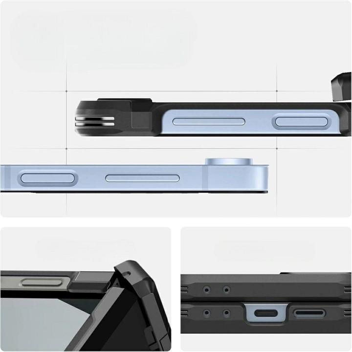 Immagine prodotto Spigen - Tough Armor Pro MagSafe - Samsung Galaxy Z Flip6 / Flip7 FE - Black (Samsung Galaxy Z Flip6, Samsung Galaxy Z Flip7 FE)