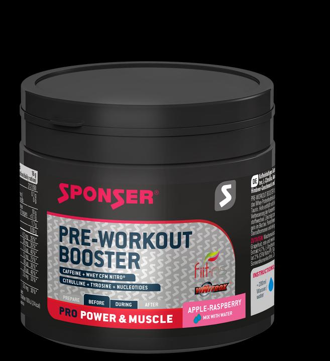 Sponser Pre Workout Booster (Apfel, Himbeere, 1 Stk., 256 g)