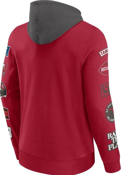 Immagine prodotto Fanatics Felpa con cappuccio Tampa Bay Buccaneers NFL con stampa sulle maniche - S (S)