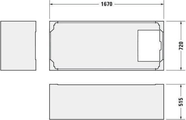 Actual product image Duravit Rectangular bath D-Code 75 x 170 cm white smooth 7000970000000 (120 l, 170 cm, 75 cm)