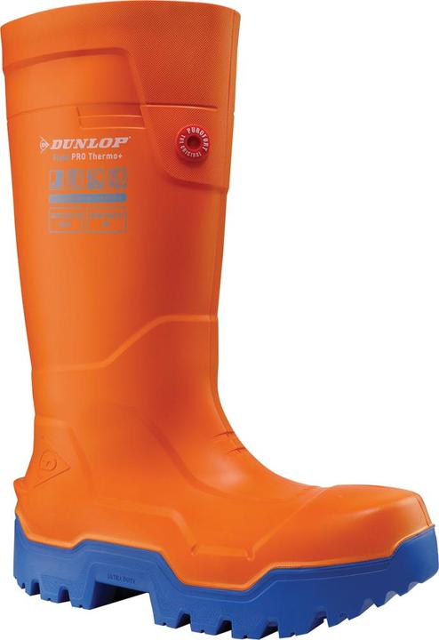 Dunlop FieldPRO Thermo+ work boots, S5/CI/CR/SRC, Purofort®, size 43, orange (43)