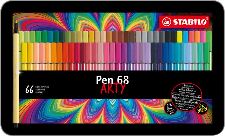 Image du produit STABILO Pen 68 (66 couleurs, 66 x)