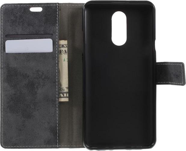 Actual product image MU Style Vintage Leather Bookcover Series (LG Q Stylus, LG Stylo 4)