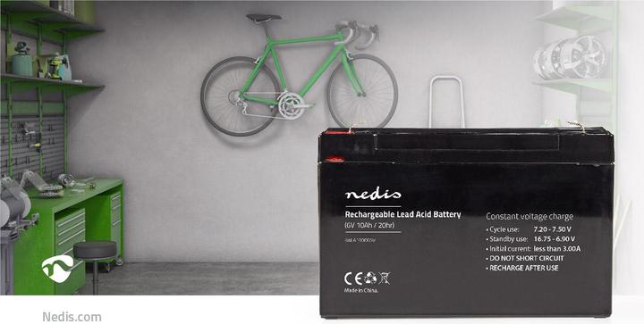 Produktbild Nedis Wiederaufladbarer Wartungsfreie Blei-Akku - Spannung: 6 V - Akku-Kapazität: 10000 mAh - 151 (6 V, 10000 Ah)
