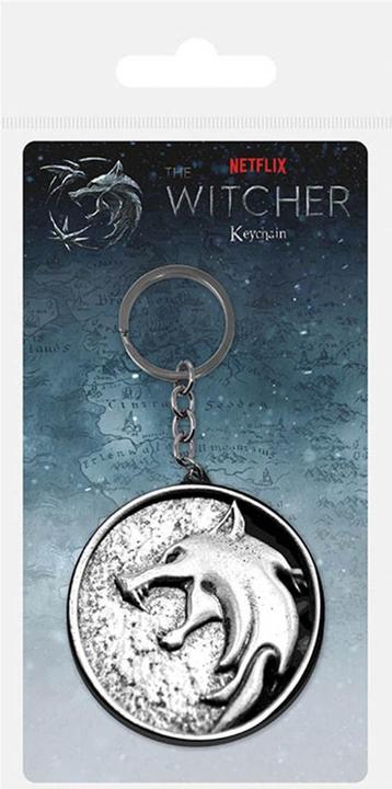 Actual product image WTT The Witcher Porte Cle Metal Wolf