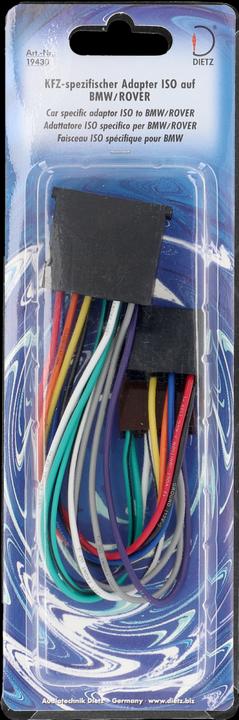 Actual product image Dietz Car specific adapter ISO to BMW