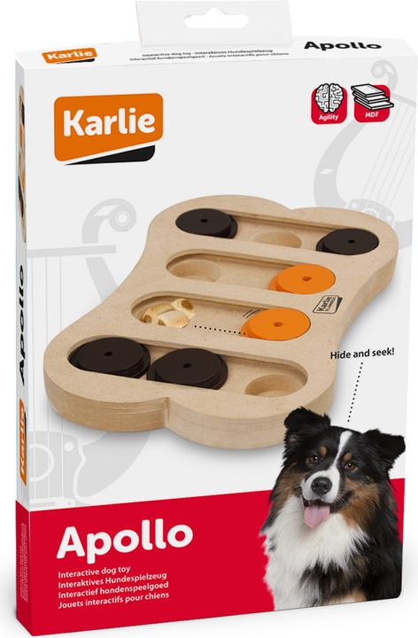 Actual product image Karlie Wooden Brain Train Apollo (Intelligence toy dog)