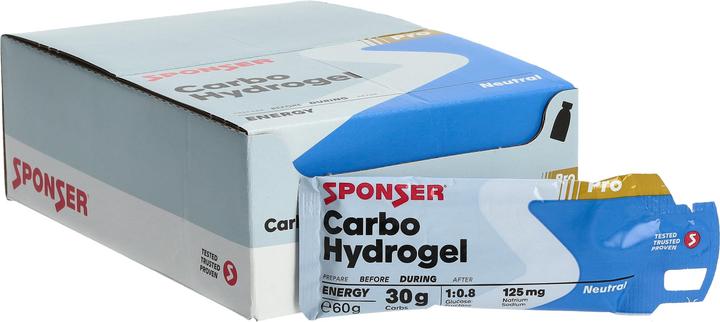 Actual product image Sponser Carbo Hydrogel (Neutral, 20 pcs., 60 g)