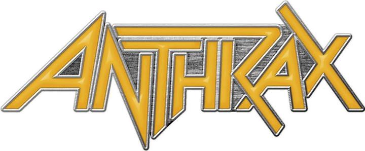 Actual product image Anthrax Enamel Infill Logo Badge