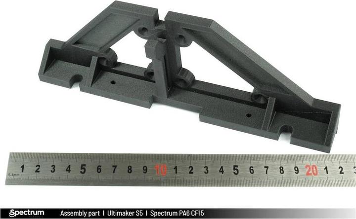 Image du produit 80584 PA6 CF15 Filament PA6 PA6-CF15 Carbone Renforcé de fibres de carbone Mat Résistant aux chocs (Carbone, 1.75 mm, 750 g, Noir)