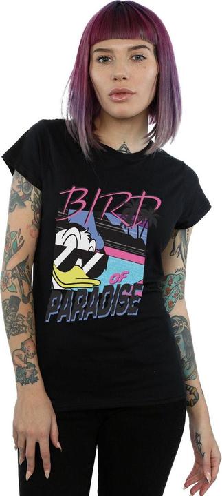 Actual product image Disney Womens/Ladies Donald Duck Bird Of Paradise Cotton T-Shirt (XL)