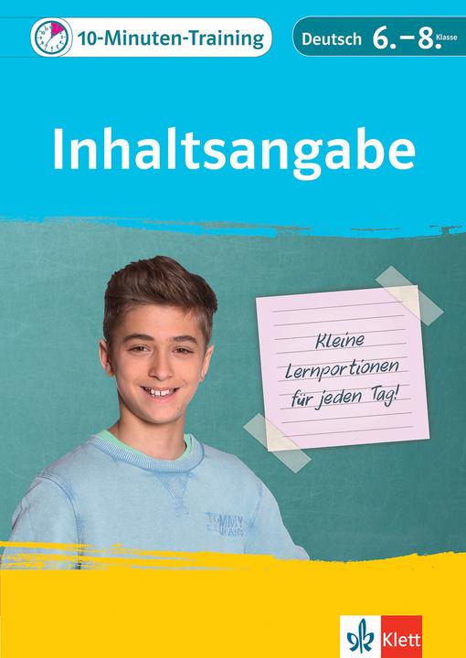 Produktbild 10-Minuten-Training Deutsch Aufsatz Inhaltsangabe 6. - 8. Klasse (Deutsch, Elke Hufnagel, 2019)