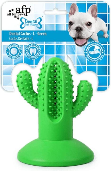 Immagine prodotto All for Paws AFP - Cactus dentale grande verde 15 cm - (AFPH04198) (Gioco da masticare per cani)