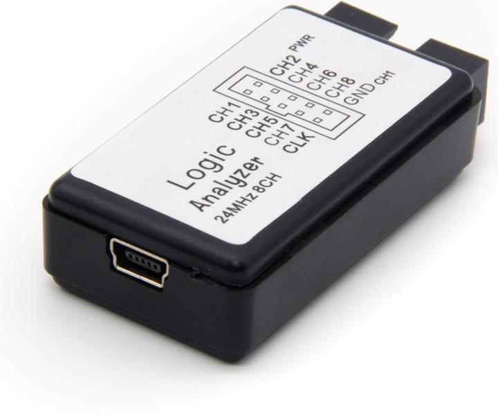 Actual product image Purecrea USB Logic Analyzer 8 Channel 24MHz