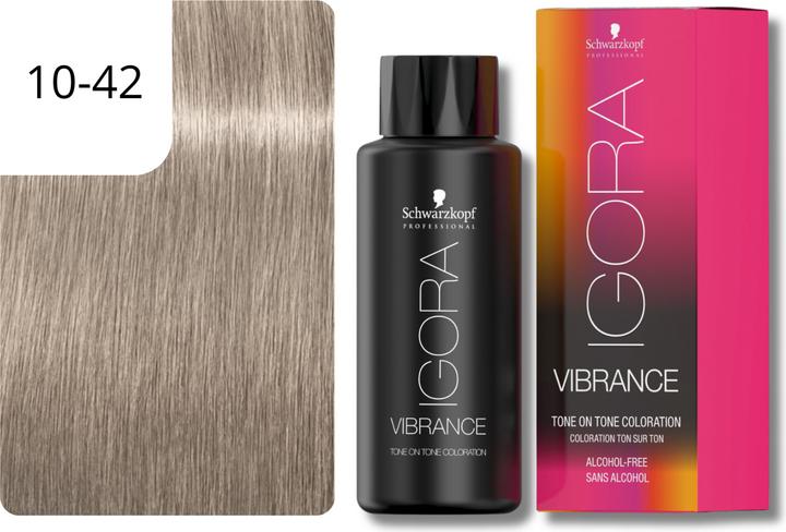 Image du produit Schwarzkopf Professional IGORA VIBRANCE Tone On Tone Coloration (10-42 Beige Cendré Soft Toner)