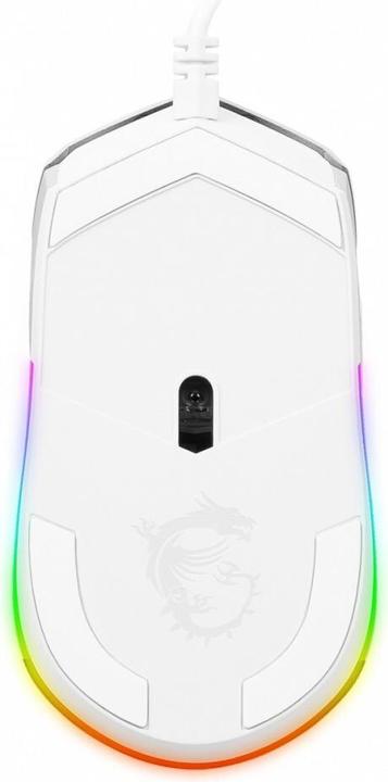 Actual product image MSI Clutch GM11 WHITE Gaming,USB (Cable)