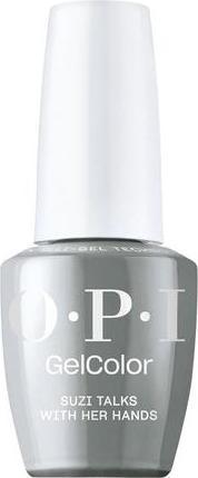 Immagine prodotto OPI Gelcolor Smalto Gel Coprente Nero Scuro e Grigio Creme UV Cure (Suzi parla con le mani, Smalto per unghie effetto gel)