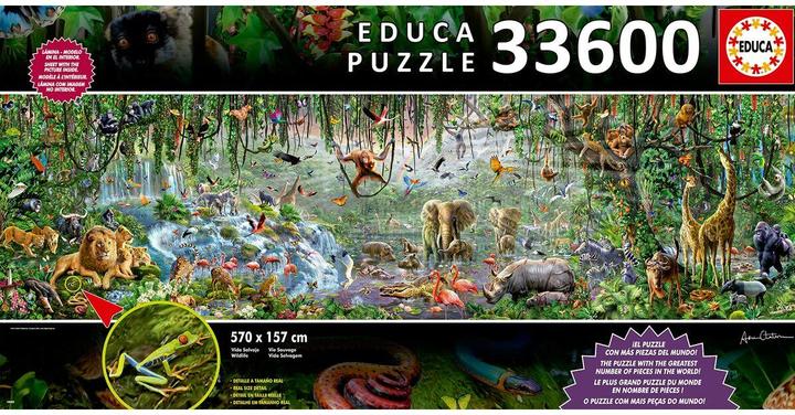 Actual product image Educa La Vie Sauvage (33600 pieces)