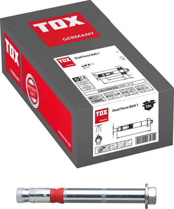 Actual product image Tox Heavy duty anchor Dual Force Bolt 1 18x20 mm (20 pcs.)