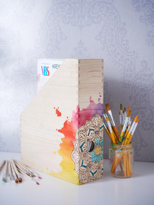 Produktbild VBS 2 Holz-Stehsammler, 25x9x32 cm